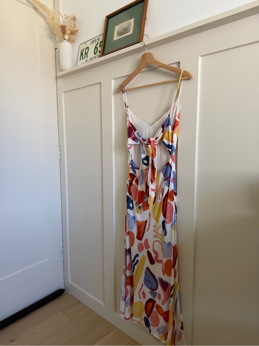 Hello Molly Multicolor Abstract Slip Midi Dress - Small - Picture 6 of 6